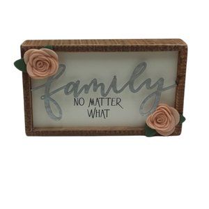 Sign - Family No Matter What - Primitives by Kathy